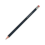 Mondoffice crayon papier graphite avec gomme mine hb corps hexagonal noir