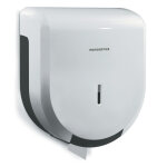 Mondoffice distributeur de papier toilette jumbo en abs pour bobine maxi de 400 m - blanc Mondoffice distributeur de papier toilette jumbo en abs pour bobine maxi de 400 m - blanc