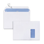 Mondoffice enveloppe blanche premium c4 229 x 324 mm 100g fen�tre 50 x 100 mm - autocollante bande protectrice ...