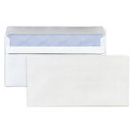 Mondoffice enveloppe blanche dl 110 x 220 mm 80g sans fenêtre - autocollante - lot de 500 Mondoffice enveloppe blanche dl 110 x 220 mm 80g sans fenêtre - autocollante - lot de 500