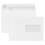Mondoffice enveloppe blanche recycle c5 162 x 229 mm 80g fentre 45 x 100 mm - autocollante bande protectrice ...