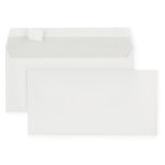 Mondoffice enveloppe blanche recycle dl 110 x 220 mm 80g sans fentre - autocollante bande protectrice ...