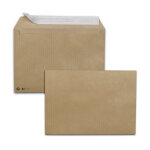 Mondoffice enveloppe premium kraft brun c4 229 x 324 mm 90g sans fentre - autocollante bande protectrice ...
