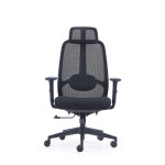 Mondoffice fauteuil ergonomique m level assise tissus et dossier maille - accoudoirs r�glables en hauteur ...