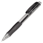 Mondoffice grip rt stylo bille r�tractable avec grip - pointe large 1 mm - noir