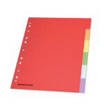 Mondoffice intercalaires neutres a4 en carte lustre 225g couleur - 6 onglets