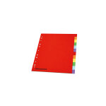 Mondoffice intercalaires neutres a4 + en carte standard 160g couleur - 12 onglets