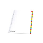 Mondoffice intercalaires num�riques a4 en bristol blanc - 31 divisions couleur