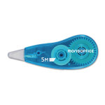Mondoffice mini roller de correction  sec - 5 mm x 5 m - corps bleu translucide