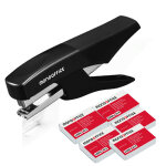 Mondoffice pince agrafeuse - agrafes bb 8 / 4 - capacit 12 feuilles - noir - pack + 5000 agrafes