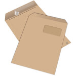 Mondoffice pochette kraft brun ars c4 229 x 324 mm 90g fentre 50 x 100 mm - autocollante - lot de 250 ...