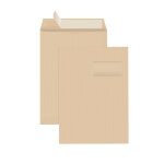 Mondoffice pochette kraft brun ars c4 229 x 324 mm 90g fentre 50 x 100 mm - autocollante bande protectrice ...