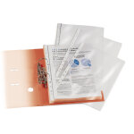 Mondoffice pochettes perfor�es transparentes a4 polypropyl�ne grain� 9 / 100 - bo�te de 100