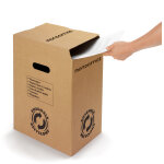 Mondoffice poubelle de tri du papier - en carton - 20 litres - lot de 10