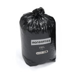 Mondoffice sac poubelle 110l noir - lot de 200