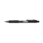 Mondoffice stylo  encre gel rtractable pointe moyenne 0, 7 mm avec grip de prhension - noir