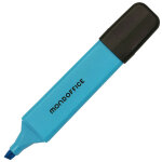 Mondoffice surligneur pointe biseaute 1 et 5 mm - bleu