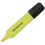 Mondoffice surligneur pointe biseaute 1 et 5 mm - jaune