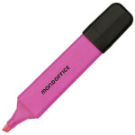 Mondoffice surligneur pointe biseaute 1 et 5 mm - rose