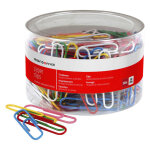 Mondoffice trombones acier laqu� 50 mm - bo�te de 200 coloris assortis