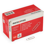 Mondoffice trombones acier nickelé 32 mm bout chevron - boîte de 1000 Mondoffice trombones acier nickelé 32 mm bout chevron - boîte de 1000