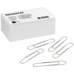 Mondoffice trombones ondulés 75 mm en acier galvanisé argent - boîte de 100 Mondoffice trombones ondulés 75 mm en acier galvanisé argent - boîte de 100