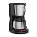 Moulinex cafeti�re filtre isotherme 0, 9 l programmable - 12 tasses - noir et inox