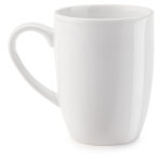 Mug en porcelaine blanc 24 cl - lot de 6 Mug en porcelaine blanc 24 cl - lot de 6