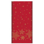 Nappe pour no�l 'christmas shine', rouge