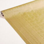 Nappe en papier damassé en rouleau de 1, 18 x 25 m, coloris or métallisé Nappe en papier damassé en rouleau de 1, 18 x 25 m, coloris or métallisé