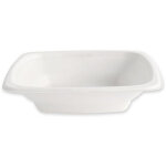 Nature star plat en canne  sucre, carr, 400 ml, blanc