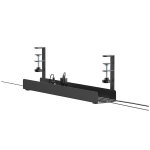 Neomounts ads07 - 121bl goulotte passe - c�bles - fixation � pince - universel, plateau de c�bles, bureau, ...