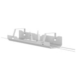 Neomounts ads07 - 122wh goulotte passe - c�bles - fixation � vis - universel, plateau de c�bles, bureau, ...