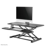 Neomounts by newstar neomounts poste de travail assis / debout, noir, 15 kg, bureau, bois, 110 - 505 ...
