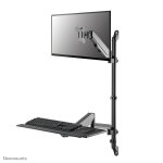 Neomounts station de travail assis - debout mural, 9 kg, 43, 2 cm (17'), 81, 3 cm (32'), 100 x 100 mm, ...