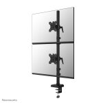 Neomounts ds60 - 600bl2v bras de moniteur double 10 - 32', collier de serrage / passe - fil, 9 kg, 25, ...