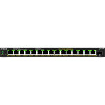 Netgear 16 - port high - power poe + gigabit ethernet plus switch (231w) with 1 sfp port (gs316epp), ...