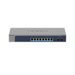 Netgear 8 - port multi - gigabit / 10g ethernet ultra60 poe + + smart switch with 2 sfp + ports (ms510txup), ...