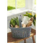 Nhg panier  provisions seoul basket, pp, 16 litres, noir