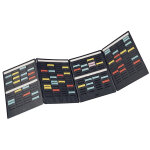 Nobo mini planning à fiches t1, 5 - 4 volets - noir Nobo mini planning à fiches t1, 5 - 4 volets - noir