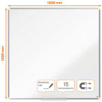 Nobo tableau blanc acier laqu� premium plus l. 120 x h. 1200 cm - effa�able � sec - surface magn�tique ...