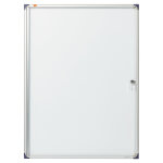 Nobo vitrine d'affichage int�rieur extra - plate 9 feuilles a4 - porte battante - fond magn�tique
