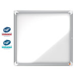 Nobo vitrine d'affichage ext�rieur premium plus 6 feuilles a4 - porte battante - fond magn�tique