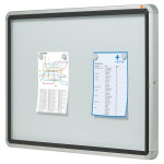 Nobo premium plus vitrine d'extrieur porte - battante fond magntique 8 feuilles a4