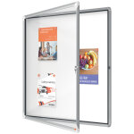 Nobo premium plus vitrine d'extérieur porte - battante fond magnétique 9 feuilles a4 Nobo premium plus vitrine d'extérieur porte - battante fond magnétique 9 feuilles a4