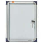 Nobo vitrine d'intrieur extra - plate porte - battante fond magntique, 1 feuille a4, dimensions l25, ...