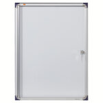 Nobo vitrine d'intrieur extra - plate porte - battante fond magntique, 4 feuilles a4, dimensions l51 ...