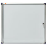 Nobo vitrine d'int�rieur extra - plate porte - battante fond magn�tique, 6 feuilles a4, dimensions l68 ...