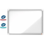 Nobo vitrine d'intrieur extra - plate porte - battante fond magntique, 9 feuilles a4, dimensions l73 ...
