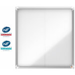 Nobo vitrine d'intrieur premium plus portes coulissantes fond magntique 12 feuilles a4 - 92 x 97 cm ...